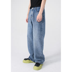 <span class=keywords><strong>Jeans</strong></span> da <span class=keywords><strong>Uomo</strong></span> NZ013, Design Personalizzato, Vestibilità Regolare, Denim Lavato Invernale, Gamba Dritta - Product Image 4
