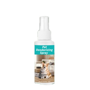 Spray desodorante para mascotas de 60ml de alta calidad, solución eliminadora de olores para perros, cachorros, mascotas, venta al por mayor, producto de limpieza y baño para mascotas - Product Image 1