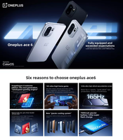 Nouveau Smartphone Oneplus Ace 6 5G Original 2025, Écran AMOLED 6.83" 165Hz/Snapdragon 8 Elite/Batterie 7800mAh/120W/Téléphone de Jeu