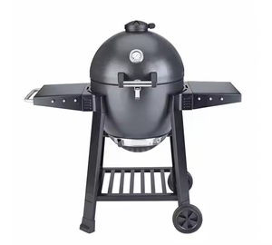 Meilleur Char-Griller de haute qualité <span class=keywords><strong>Primo</strong></span> Original Steel Egg Kamado Garden Supplies BBQ Charcoal Grills avec table à roulettes - Product Image 2