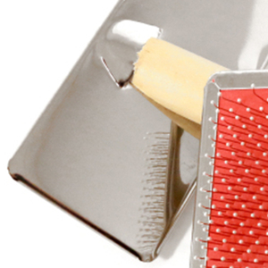 Peine Simple de Madera Densa y Acero Inoxidable de Tamaño Mediano 11.5*8.9cm para el Cuidado de Perros y Gatos - Product Image 4