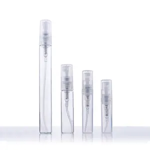 2024 2ml 3ml 5ml 10ml vacío claro Spray Aceite rodillo ámbar vidrio plástico botellas de perfume