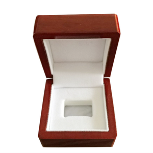 Custom Red <strong>Luxury</strong> Sport <strong>Championship</strong> <strong>Display</strong> <strong>Ring</strong> <strong>Box</strong> Hand Painted Wooden Lacquer Wood Crafts Eco-friendly Multifunction Square - Product Image 5