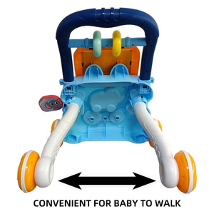 Trotteur multifonctionnel pour bébé, poussette d'éveil, trotteur évolutif avec planche d'activités éducatives précoce et musique - Product Image 4