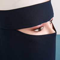 Niqab personnalisé de couleur unie pour femmes musulmanes, hijab avec masque intégré, vêtements musulmans, hijab à capuche, tissu islamique en fibre, tudung
