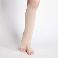 Bas de compression mi-cuisses style japonais à motif lettres, doux et antidérapants, pour uniformes scolaires et sports
