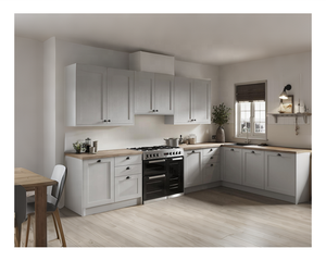 Juego de Muebles de Cocina Modulares de Madera Maciza de Roble Blanco Listos para Armar - Product Image 2