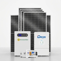 Kits de systèmes solaires domestiques Greensun de haute qualité, de 5 kW à 30 kW, systèmes solaires de toiture plug-and-play, vente directe d'usine