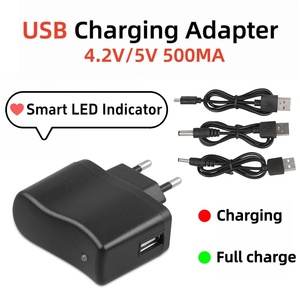 Venta Directa del Fabricante, Cargador USB de 3W 4.2V/5V, Adaptador de Corriente de Carga Rápida para Teléfonos Móviles y Cámaras, <span class=keywords><strong>con</strong></span> Certificación CE - Product Image 1