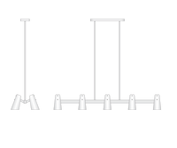 Lustre suspendu en verre et laiton linéaire de style industriel nordique réglable en hauteur Yihao BACKPREVNEXT pour salle à manger ovale