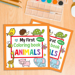 Vier Kleuren Omslag 30 Vellen <span class=keywords><strong>Hand</strong></span> Getekend Kinderen Graffiti Kleurboek, Kinderen Eenvoudig Kleurboek, Cartoon Dieren - Product Image 6