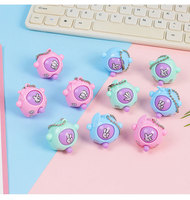 Porte-clés créatif en plastique motif Pierre-Papier-Ciseaux, pendentif multifonctionnel éducatif, jouet Gashapon de combat DIY à visages interchangeables
