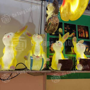 Lampe décorative extérieure IP65 motif lapin joyeux pour jardin, allée, pelouse, paysage, éclairage de festival - Product Image 6