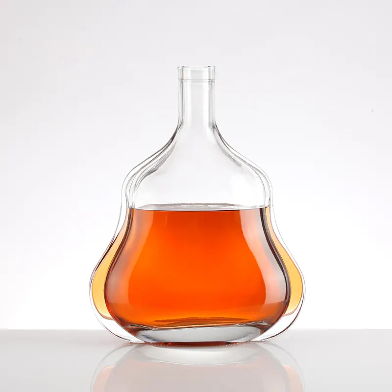Sản xuất tại Trung Quốc chất lượng cao 500ml bầu Glass rượu chai cho Whisky Vodka