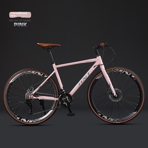 Vélo de <span class=keywords><strong>route</strong></span> 700C à vente chaude avec 27 vitesses, vélo de <span class=keywords><strong>route</strong></span> cyclo, <span class=keywords><strong>axe</strong></span> <span class=keywords><strong>traversant</strong></span>, frein à disque, fourche en alliage d'aluminium - construction entièrement en acier - Product Image 5