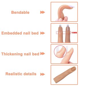 Outil professionnel de formation des ongles en <span class=keywords><strong>Silicone</strong></span> Flexible, manucure des doigts pliable, <span class=keywords><strong>faux</strong></span> <span class=keywords><strong>doigt</strong></span> de pratique - Product Image 6