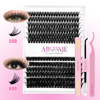 IND16 EYELASH pré ventilateurs volume extension de cils individuels cluster cils faux cils cluster de cils 20d 0.07 d curl