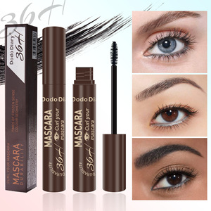 DoDiary Cross-Border Maquillaje Venta al por mayor TK TEMU Negro para Mascara Explosion Mineral Liquid Roll-Up Grueso Impermeable para Mascara - Product Image 2