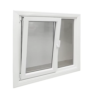 Fenêtre coulissante horizontale en <span class=keywords><strong>PVC</strong></span> de haute qualité, <span class=keywords><strong>double</strong></span> <span class=keywords><strong>vitrage</strong></span>, moustiquaire magnétique, store enrouleur anti-insectes, design moderne pour - Product Image 2