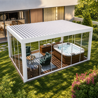 Motorisierte Premium-Aluminium-Pergola für Moderne Outdoor-Wohnkonzepte mit Bioklimatischer Struktur, Wasserdichte Ausführung