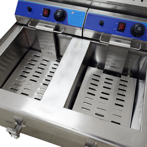 XEOLEO Commercial 36L Double Tank <strong>Fryer</strong> LPG Gas Chicken Chip Deep <strong>Fryer</strong> Stainless Steel Fries Deep <strong>Fryer</strong> <strong>Machine</strong> - Product Image 4