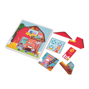 Children's Learning Creative Wooden Multi Layer <strong>Story</strong> Puzzle <strong>Toy</strong> Children's Puzzle <strong>Toy</strong> - Product Image 5
