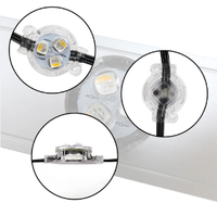 Awing - Vente en gros de lumières de piste de Noël permanentes, étanches IP68, IC UCS2904, programmables, lumières de gouttière étanches, lumières de bijoux