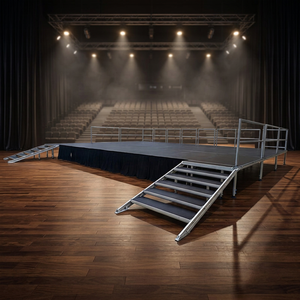Factory Direct <b>Stage</b> <b>Platform</b> Complete Set with Stairs Guardrail Mobile <b>Stage</b> for Event Rental Business - Product Image 2