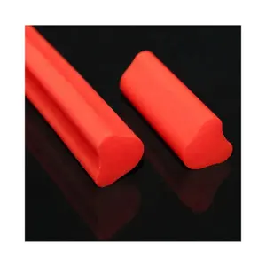 Пользовательские анти-высокая и низкая температура прочный красный анти-УФ силиконовые полосы Силиконовый диффузор для светодиодной ленты