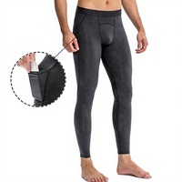 Pantalon de fitness pour homme en polyester uni, séchage rapide, coupe ajustée, extensible, avec cordon de serrage, respirant, pour la course et l'entraînement