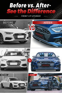 Perfiply ชุดอัปเกรดกันชนคาร์บอนไฟเบอร์แท้2ชิ้นสำหรับรถยนต์ขอบด้านหน้า B10 <span class=keywords><strong>A4</strong></span> <span class=keywords><strong>Audi</strong></span> <span class=keywords><strong>2021</strong></span> + ชุดบอดี้ - Product Image 4