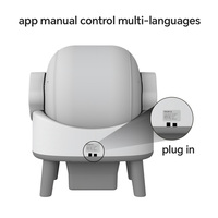 Bac à litière autonettoyant pour chat 8L, toilette automatique intelligente pour chat avec contrôle par application, 9 capteurs, désodorisation et parfum désodorisant