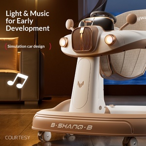 Marche-bébé en plastique pour enfants de 1 an, poussette pour enfants de 7 à 18 mois, voiture jouet - Product Image 3