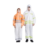 Bande réfléchissante de qualité supérieure anti-poussière femmes combinaison étanche hommes Hazmat jetable combinaison médicale globale