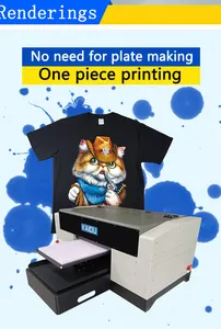 Kaiou nuovo modello di alta qualità una stazione singola 30cm 40cm 50cm doppia macchina da stampa xp600 stampante tshirt dtg