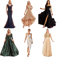 Nouvelle Robe de Soirée Élégante et Digne pour Femme 2026, Col Rond, Coupe Ajustée, Décoration Pailletée, Col Montant, Épaules Dénudées, Coupe Sirène