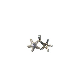 Colgante de aleación de cobre con forma de planta de 16x16mm con pedrería para collar, accesorios de joyería DIY - Product Image 2