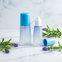 Ensemble d'emballages de soins de la peau Mingdun 45/65/110/150/180ml Premium pour kit facial éclaircissant et anti-âge au curcuma, flacon et pot de lotion