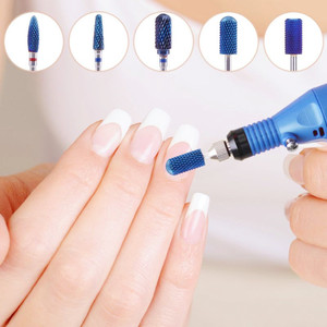 Đầu mài móng hình nón cacbua cao cấp, dụng cụ làm móng điện, mũi khoan 3/32, mũi khoan cacbua thô - Product Image 3