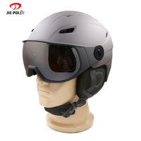 Casque de moto Jiepolly vintage modulaire quatre saisons en ABS et EPS, équipement sportif, visière intégrale UV400, pour adultes et hommes