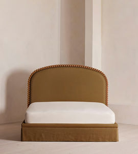 Мебель на заказ, кровать размера «<span class=keywords><strong>King</strong></span>-Size», деревянная рама из дубового каркаса с обивкой, полотно из ткани - Product Image 2