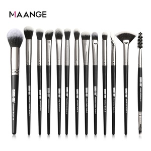 MAANGE, venta al por mayor, 13 Uds., <span class=keywords><strong>brochas</strong></span> de <span class=keywords><strong>maquillaje</strong></span> veganas respetuosas con la piel, juego de <span class=keywords><strong>brochas</strong></span> de <span class=keywords><strong>maquillaje</strong></span> de ojos profesionales esenciales de alta calidad - Product Image 2