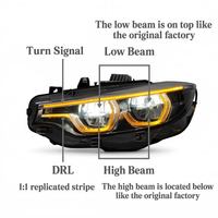 Feux avant LED LIANGTU V2 V3 IKON pour Série 4 F32/F33/F36/F80/F82 2013-2020 Nouveaux 6000K Blanc/Jaune/Ambre/Rouge DRL Plug & Play