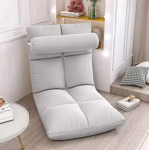 现代设计可调节折叠布艺沙发椅，豪华落地躺椅，适合卧室使用 - Product Image 1