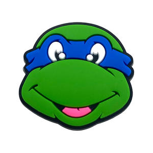 HY Ingrosso 20 Pezzi 1 Set Ciondoli per Scarpe in PVC 2D Serie <span class=keywords><strong>Tartarughe</strong></span> <span class=keywords><strong>Ninja</strong></span> Cartone Animato, con Fibbia a Fiore Carina, Accessori da Giardino in Gomma Morbida - Product Image 5