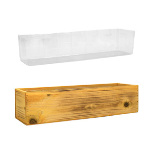 Contenitore <span class=keywords><strong>da</strong></span> <span class=keywords><strong>esterno</strong></span> per giardino, fioriera decorativa in <span class=keywords><strong>legno</strong></span> con rivestimento in plastica, cestino portaoggetti per carta igienica e serbatoio WC - Product Image 4