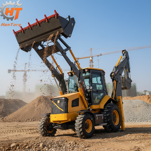 HANTORQ <span class=keywords><strong>3CX</strong></span> Retroexcavadora Cargadora de Ruedas con Bomba Hidráulica Yaweh y Motor Yunnei (85KW/76KW), Capacidad de Cucharón de 1 m³, Totalmente Equipada - Product Image 1