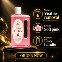 Lessive liquide rose OEM en vrac à parfum longue durée et fraîcheur durable – Produits de nettoyage
