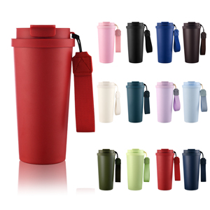 <span class=keywords><strong>Thermos</strong></span> à double paroi en acier inoxydable à large ouverture de 600 ml/20 oz avec poignée, <span class=keywords><strong>tasse</strong></span> à café isotherme - Product Image 2