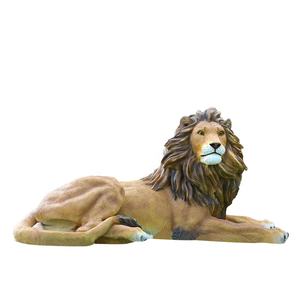 Dimensione di vita artificiale in fibra di vetro resina scultura di leone e cub per il giardino - Product Image 4